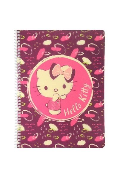 Mynote Hello Kitty 120 Sheets Spral Line Notebook