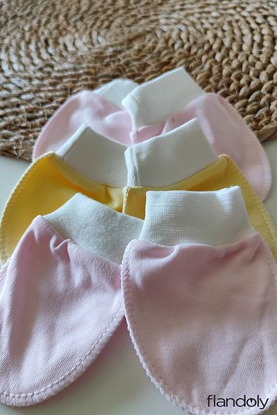 flandoly 3 Pairs Baby Girl Newborn Baby Gloves