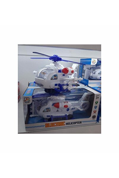 TOYSA TOYS Polis Helikopteri Işıklı Sesli Pilli Çarp Dön Oyuncak Helikopter 2...