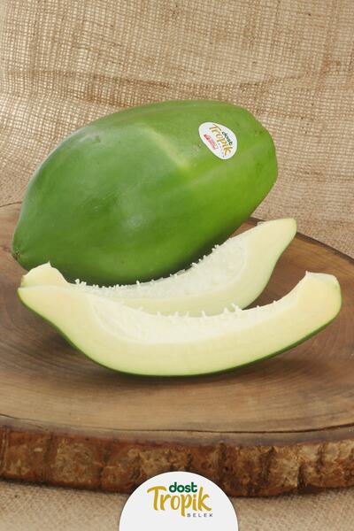 Dost Tropik Belek Yeşil Papaya Meyvesi 1 Kilogram