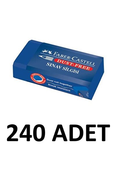 Faber Castell 240 ممحاة امتحان زرقاء متوسطة الحجم