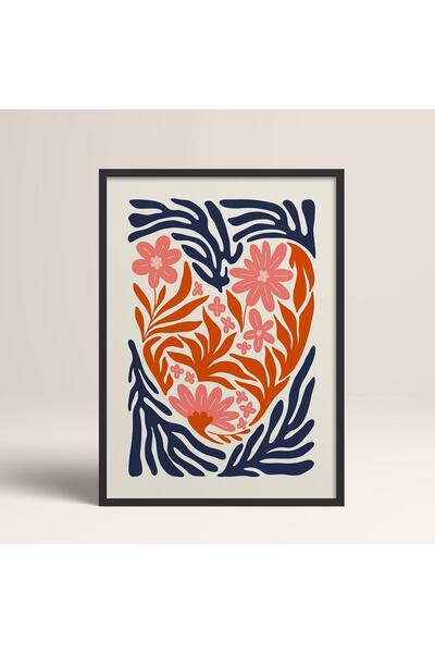 HOMEPACK Crna slika u drvenom okviru, uokviren poster, umetnički moderni zidn...