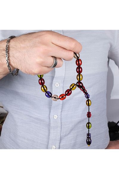 TESBİHCİBABA Mascot Boy Bonibon Squeezed Amber Efe Rosary