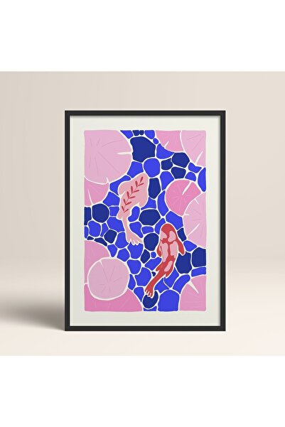 HOMEPACK Crna slika u drvenom okviru, uokviren poster, umetnički moderni zidn...