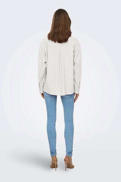 ONLY Women's Pocketed Linen Shirt Oversize Fit Onlcaro - 15278795