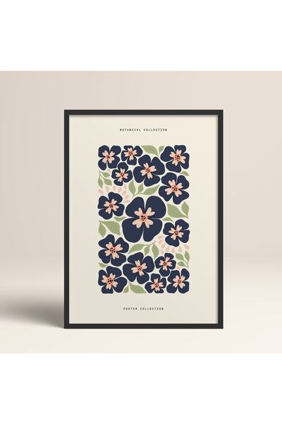 HOMEPACK Jednostruko uokvireni apstraktni šareni uzorci cvetova, moderna umet...