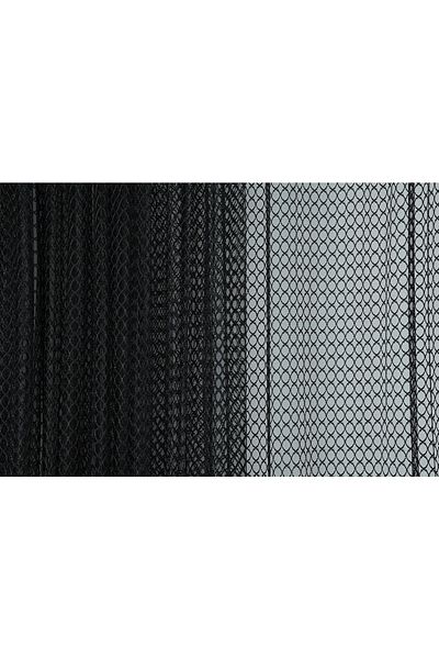 AKÇA TEKSTİL Orchid Black Color Single Wing Ready-made Planted Pleated Background Curtain 300*260 Cm