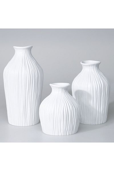 Selim White Dublin Small Vase