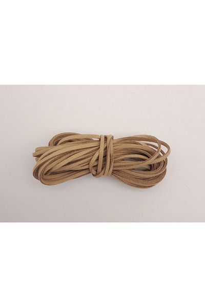 angel çanta aksesuar Δερμάτινο σχοινί Mink Nubuck 5 μέτρων Νο:8