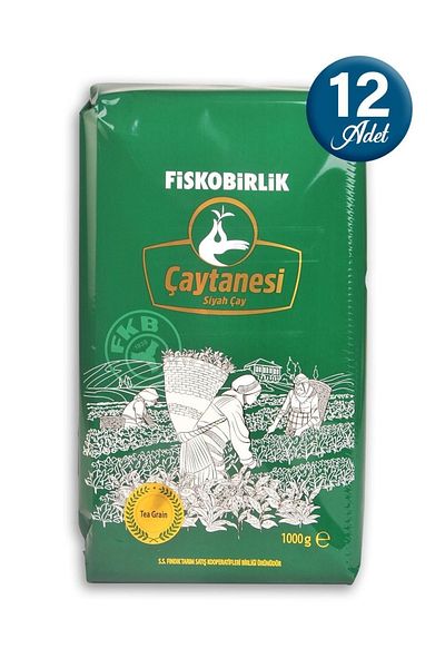 Fiskobirlik Black Tea Teapot 1000 Gr - 12 Pieces
