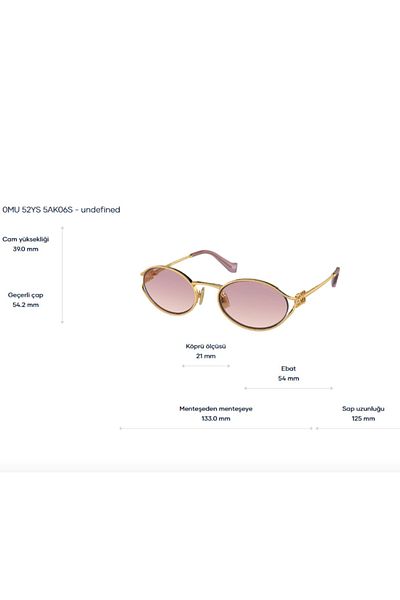 Miu Miu 52y 5ak06s 54 Model Sunglasses