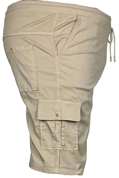 Lifeguard Büyük Beden Kargo Cepli Beli Lastikli Şort