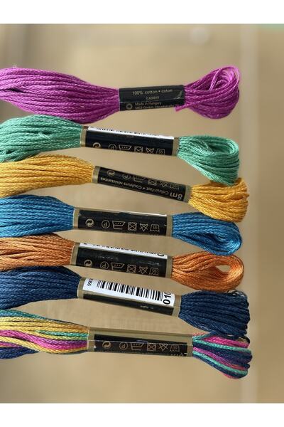 BibuPunch مجموعة خيط تطريز Bibu Anchor Muline الملونة المختارة خصيصًا - 1