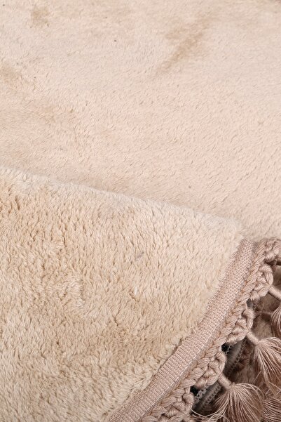 Bonny Home Relax Vizon Oval - Αντιολισθητικό, πλενόμενο, αντιολισθητικό χαλί με φούντες και κρόσσια