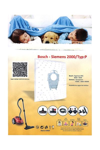 Universal Siemens Dynapower 20 Pieces P Type Vacuum Cleaner Dust Bag