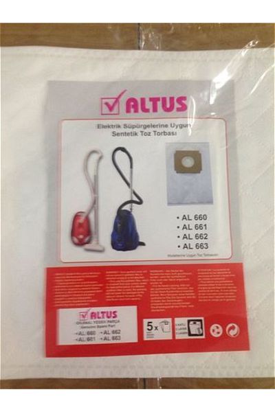 Universal Altus Al 660 661 - 20 Pieces Original Vacuum Cleaner Cloth Dust Bag
