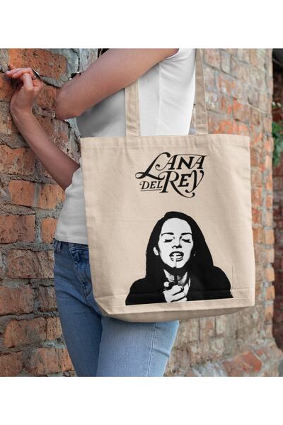 Generic Brand Lana Del Rey Printed Canvas Tote Bag