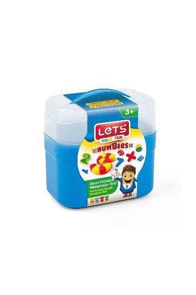 Lets Play Dough Numbers Set - 4x75 gr 19 Pieces L-8497