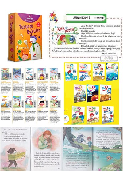 Erdem Yayınları Turuncu Öyküler Dizisi (10 Kitap) + 5 Renk Yayınevi Ama Neden...