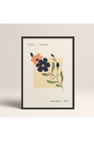 HOMEPACK Crna slika u drvenom okviru, uokviren poster, umetnički moderni zidn...