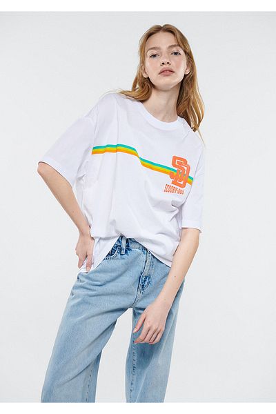 Mavi Tricou alb cu imprimeu Scooby Doo 1611803 -70057