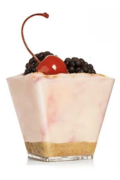 Acar Süs Kase Mika Piramit 200cc Şeffaf 20 Adet