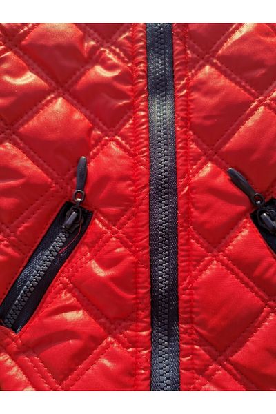 Bi Dolap Ponçik Bi Quilted Coat Vest Red Cat Dog Outfit & Coat