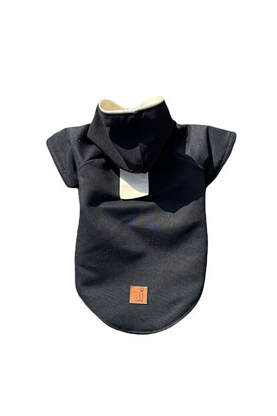 Bi Dolap Ponçik Bi Raincoat Water Repellent Fabric Black Cat Dog Clothing & Raincoat