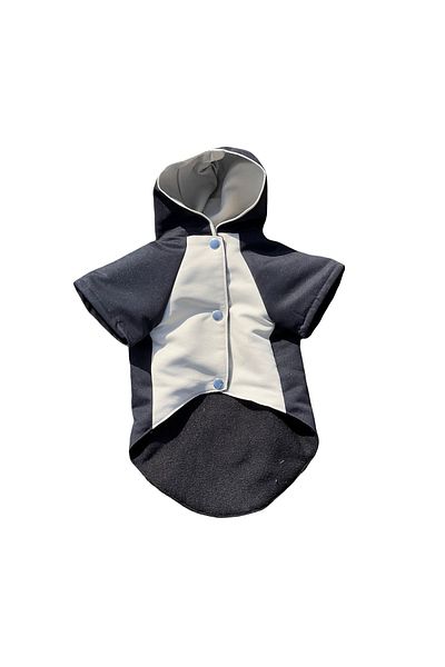 Bi Dolap Ponçik Bi Raincoat Water Repellent Fabric Black Cat Dog Clothing & Raincoat