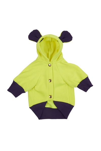 Bi Dolap Ponçik Bi Neon Hoodie Sweat Winter Fabric Yellow Purple Hooded Cat Dog Outfit & Sweatshirt