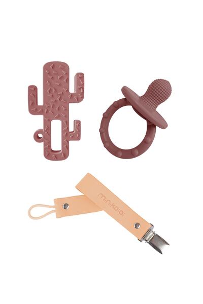 OiOi Velvet Unicornpink Üçlü Set(gumy+kaktüs+klips)