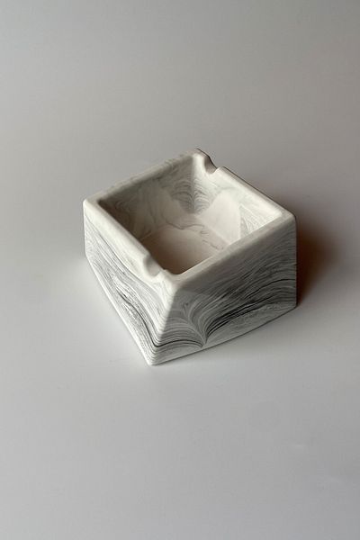 sin istanbul Asymmetric Ash Tray Marble Pattern