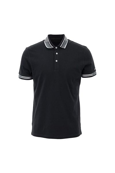 Giovane Gentile Μαύρο μπλουζάκι Polo Neck Regular Fit