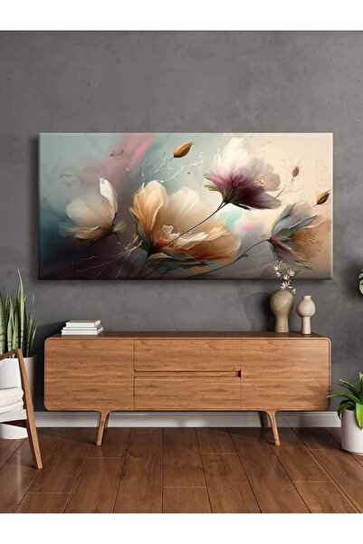 Voovart Dekoratif Çiçekler Kanvas Tablo - Voov2436