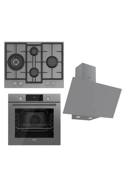 Ferre Flowart Serisi Gri Set (ed078+ Qms63cpr +d079 )
