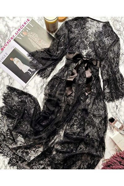 ŞAHPERA BUTİK Semira Lace Dressing Gown