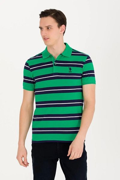 U.S. Polo Assn. Ανδρικό μπλουζάκι Polo Neck - Άνετη εφαρμογή