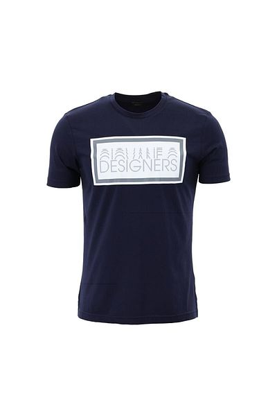 Giovane Gentile Μπλουζάκι με στάμπα Regular Fit Crew Neck Navy Blue