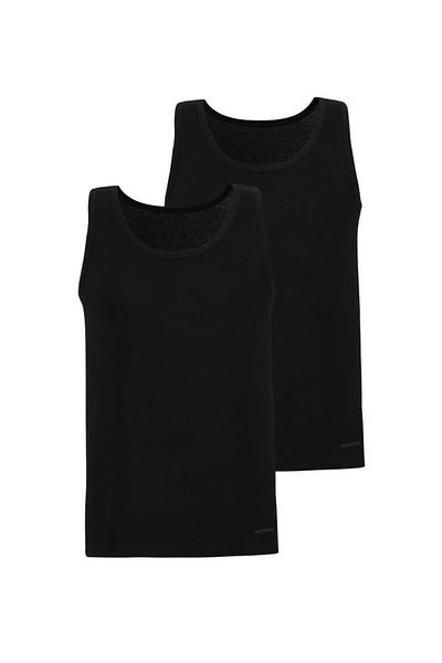 Blackspade Men's Black Undershirt 2 Pack Loose Fit 9225