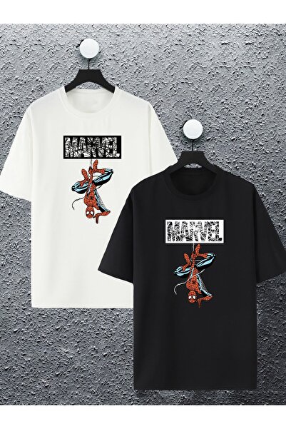 macklin Tricou supradimensionat, unisex, pentru bărbați, Marvel Spiderman, cu...