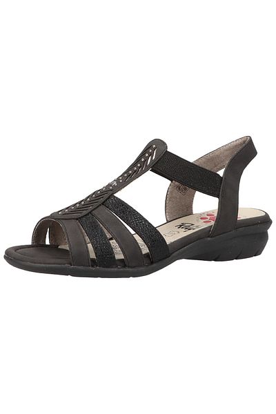 Relife Sandalette - Schwarz - Flacher Absatz