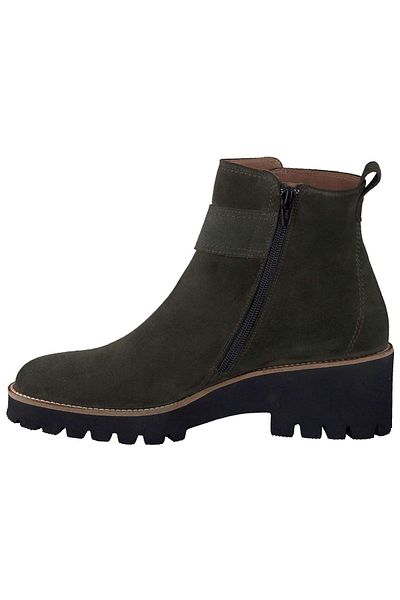 Paul Green Stiefelette - Khaki - Blockabsatz