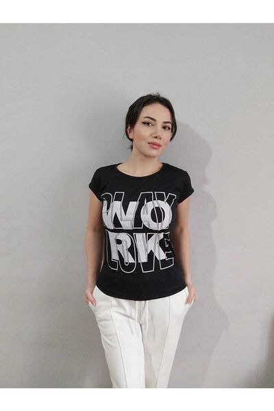 Yerli Γυναικείο μπλουζάκι Play Love Printed Νέας σεζόν