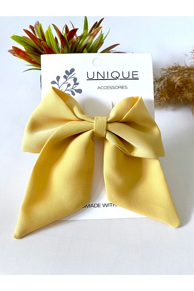 UniqueHandMade Yellow Bow Buckle