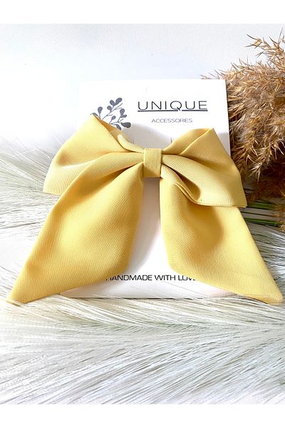 UniqueHandMade Yellow Bow Buckle