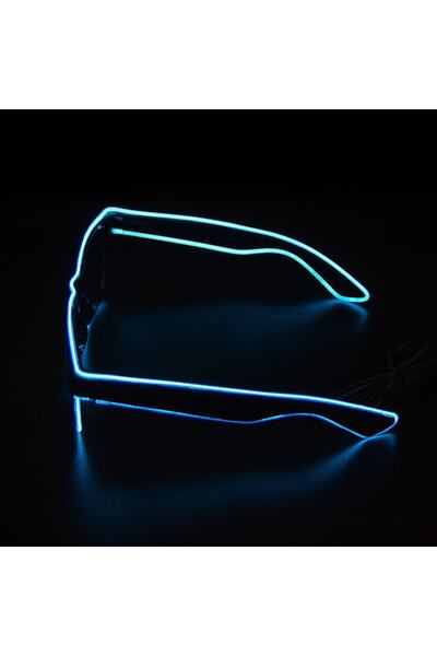 Schulzz Neon Led Mavi Işıklı Kumandalı Ve 3 Modlu Parti Gözlük