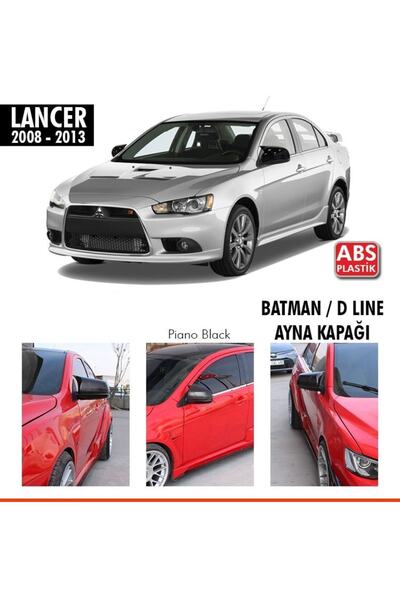 NamTuning Mitsubishi Lancer Yarasa Batman Ayna Kapağı Parlak Siyah 2008-13