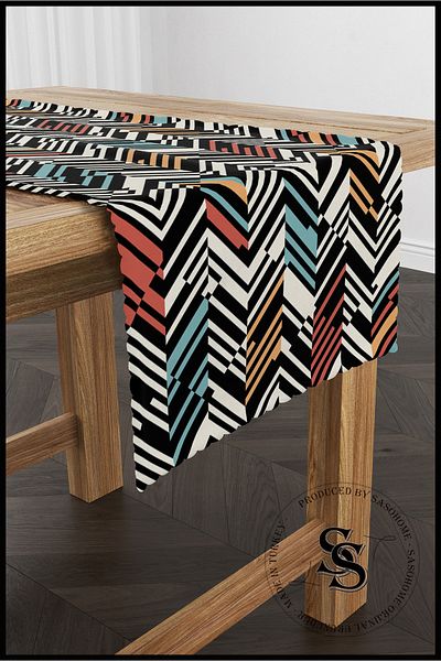 SasoHome Modern Art Powder Color Digital Printed Runner '' Εξαιρετικής ποιότητας ''