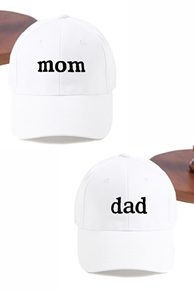 ŞapkaMania Dad & Mom 2-Piece Basic Baseball Cap Set