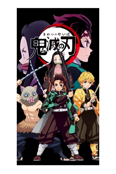 fırsatlar diyarı Demon Slayer Anime Manga Poster - Yüksek Çözünürlük Hd Duvar Posteri
